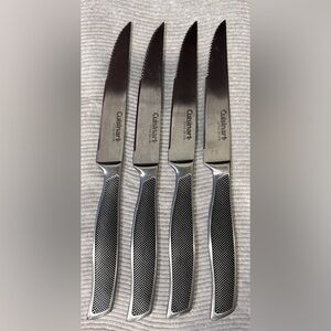 4 Cuisinart Stainless Steel Knives